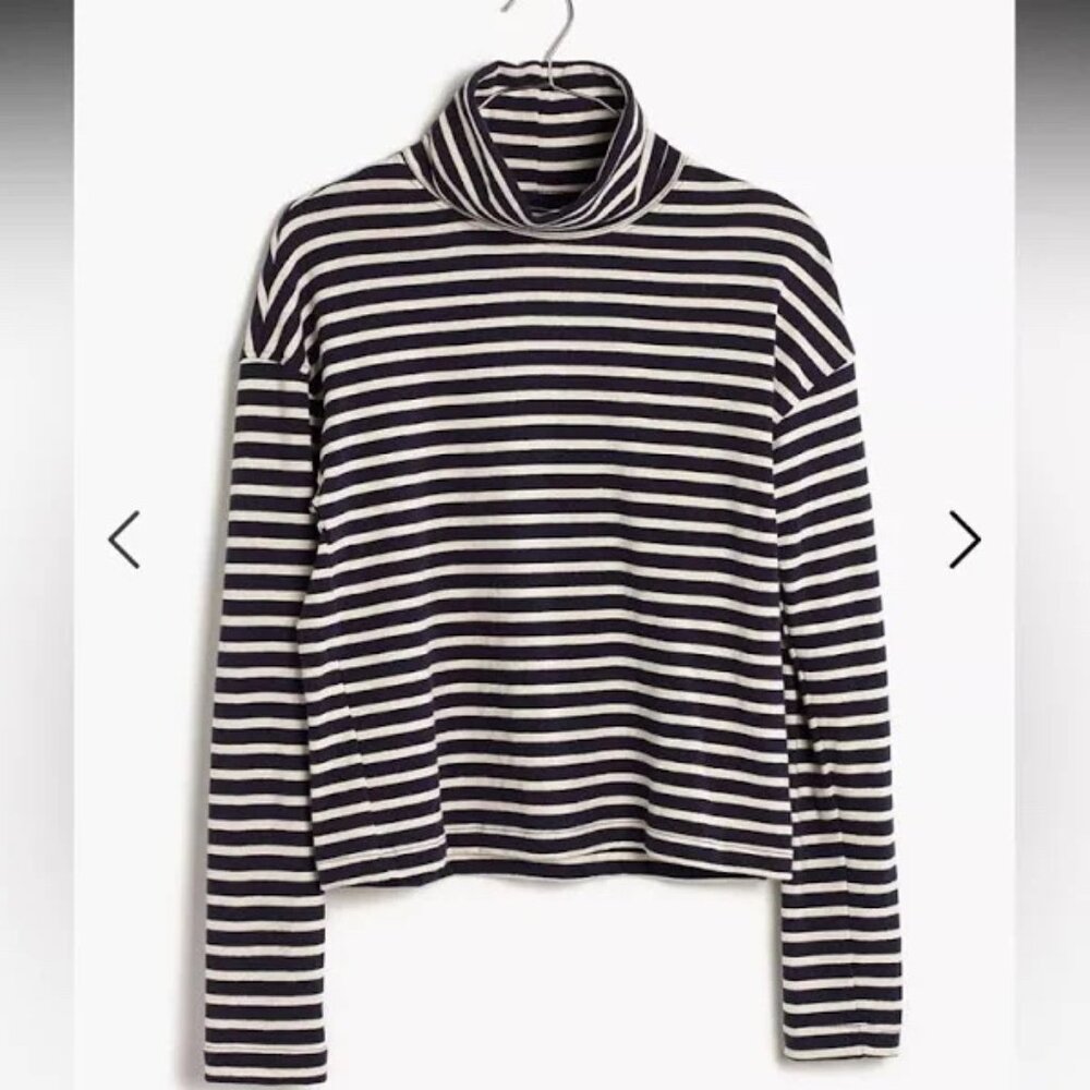 Madewell X Rivet + Thread Striped Turtle Neck